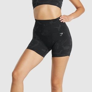 Gymshark Adapt Camo Seamless High Waisted Shorts Size Small